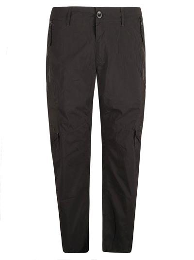Ten C Regular Fit Plain Cargo Pants In Black