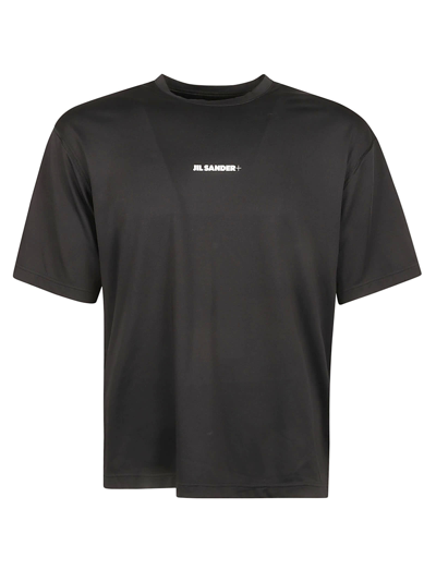 Jil Sander Classic Logo T-shirt In Black