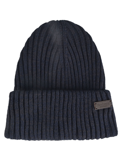 Barbour Crimdon Beanie And Scarf Set In Navy