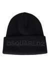 Dsquared2 Dsquared Black Wool Beanie Hat In Black