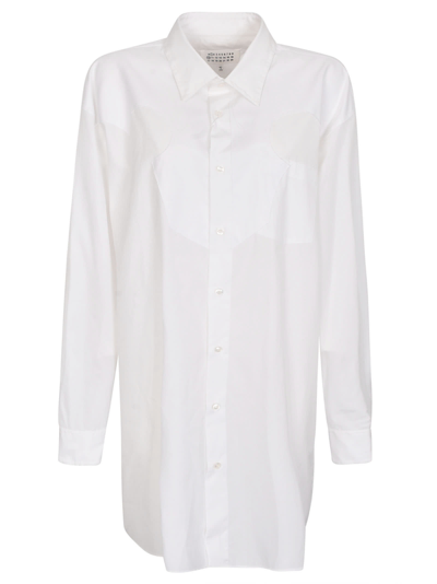 Maison Margiela Oversize Plain Shirt In Optic White