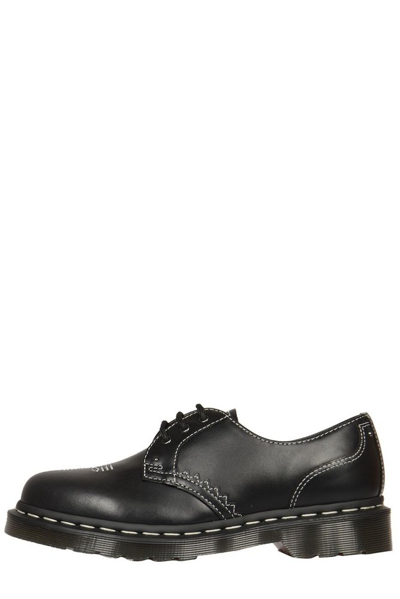 Dr. Martens' Dr. Martens 1461 Gothic Amerciana Oxford Shoes In Black Wanama