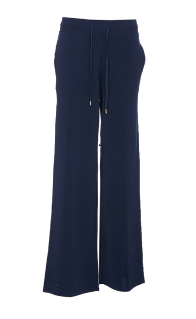 Pinko Drawstring Track Trousers In Blue