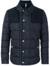 Moncler Clovis Quilted Utility Jacket In Blue