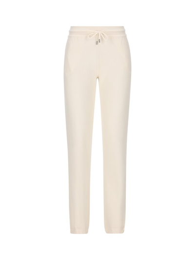 Loro Piana Knitted Track Trousers In Neutrals