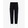 SAUL NASH CONTRAST-SEAM TAPERED-LEG WOOL-BLEND TROUSERS