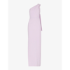 Whistles Womens Lilac Bethan One-shoulder Stretch-recycled-polyester Maxi Dress In Lilac
