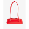 Alaïa Alaia Rouge Vif Le Teckel Small Leather Top-handle Bag In Rouge Vif