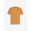 Patagonia Mens Golden Caramel P-6 Logo Responsibili-tee Recycled Cotton And Recycled Polyester-blend