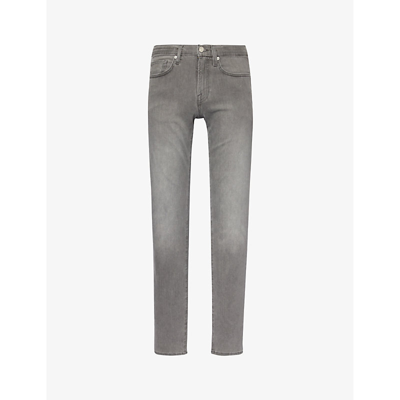 Frame L'homme Slim Belt-loop Tapered-leg Slim-fit Stretch-denim Jeans In Dobbin