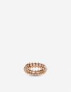 Cartier Womens 18k Pink Gold Clash De Small 18ct Rose-gold Ring