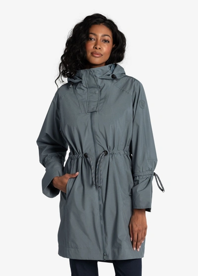 Lole Piper Oversized Rain Jacket In Ash
