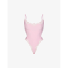 Skims Fits Everybody Lace Camisole Bodysuit In Cherry Blossom Multi