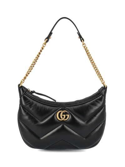 Gucci Gg Marmont Small Shoulder Bag In Black