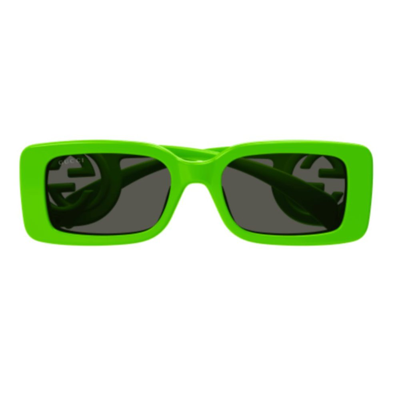 Gucci Eyewear Rectangle Frame Sunglasses In Green