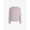Allsaints Underground Crewneck Sweatshirt In Smokey Lilac