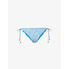 Heidi Klein Womens Prt Camps Bay Beach Reversible Stretch-recycled Polyamide Bikini Bottoms In Prt