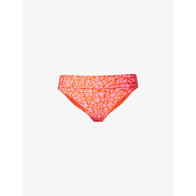 Heidi Klein Womens Prt Limpopo Fold-over Stretch-recycled Polyamide Bikini Bottoms