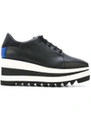 Stella Mccartney Sneakelyse Lace-up Bright Sneakers In Black