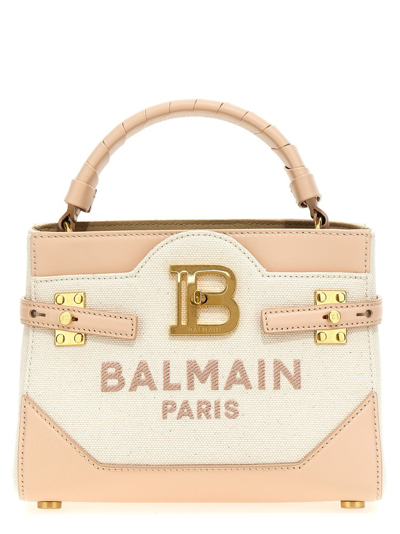 Balmain B Buzz 22 Logo Embroidered Top Handle Bag In Multi