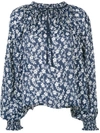 ULLA JOHNSON ULLA JOHNSON FLORAL EMBROIDERED BLOUSE - BLUE,PF17023812211447