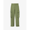 Frame Cotton Cargo Pants In Poblano