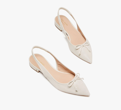 Kate Spade Veronica Flats In Parchment