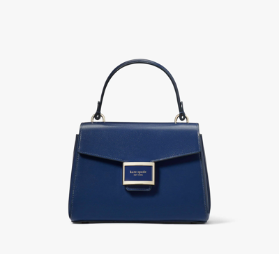 Kate Spade Katy Shiny Small Top-handle Bag In Outer Space