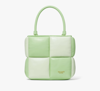 Kate Spade Boxxy Colorblocked Tote In Serene Green