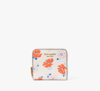 KATE SPADE MORGAN DOTTY FLORAL EMBOSSED SMALL COMPACT WALLET