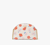 KATE SPADE MORGAN DOTTY FLORAL EMBOSSED DOUBLE-ZIP DOME CROSSBODY