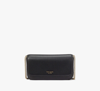 Kate Spade Ava Flap Chain Wallet In Lh/black Denim