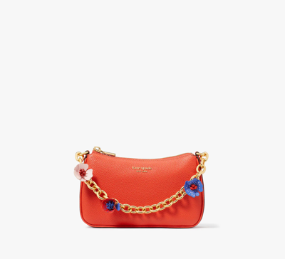 Kate Spade Jolie Novelty Flower Small Convertible Crossbody In Red Berry