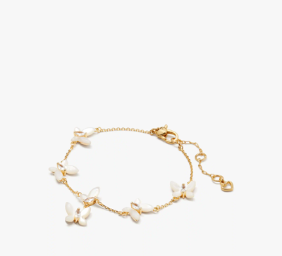 Kate Spade Social Butterfly Bracelet In White