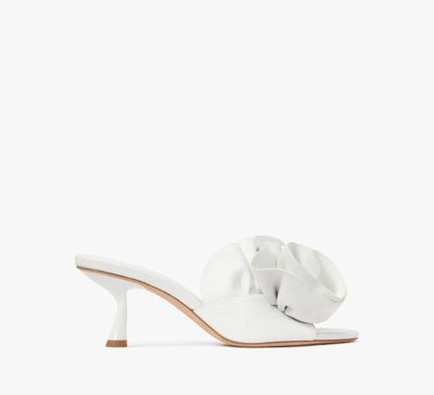 Kate Spade Women's Flourish Leather Mules In True White