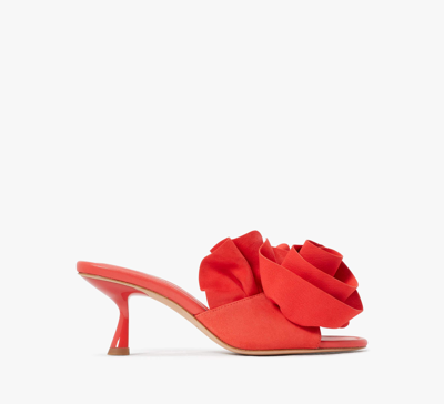 Kate Spade Flourish Mules In Ponderosa Red