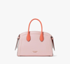 Kate Spade Knott Colorblocked Medium Zip-top Satchel In Crepe Pink