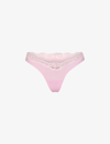 Skims Fits Everybody Lace Thong In Cherry Blossom Multi