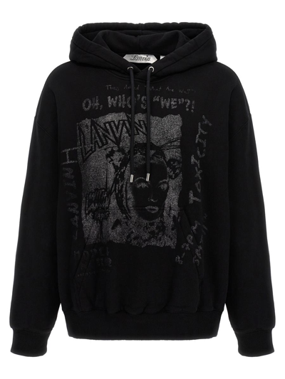 LANVIN LANVIN PRINTED HOODIE