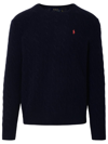 Polo Ralph Lauren Cable-knit Wool-cashmere Sweater In Hunter Navy