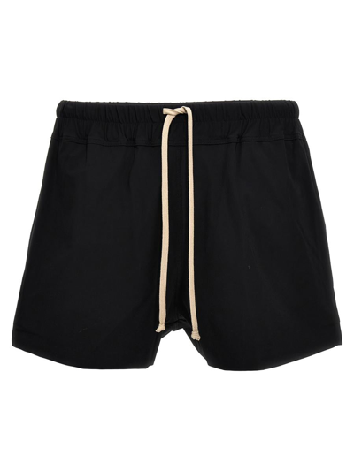 Rick Owens Cotton Boxer Shorts In Black