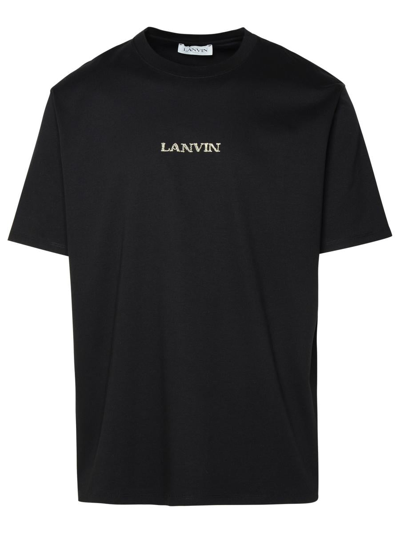 Lanvin T-shirt Logo In Black