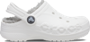 Crocs Kids' Baya Faux Shearling Lined Clog In White