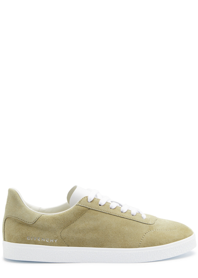 Givenchy Town Suede Sneakers In Beige