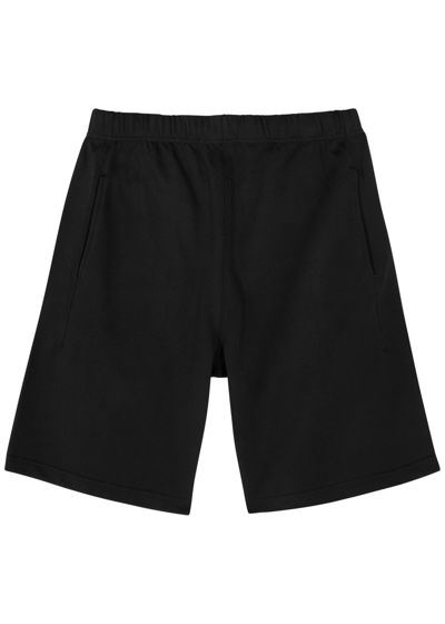Kenzo Logo-print Cotton Shorts In Black