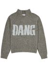 Erl Intarsia Wool-blend Sweater In Grey