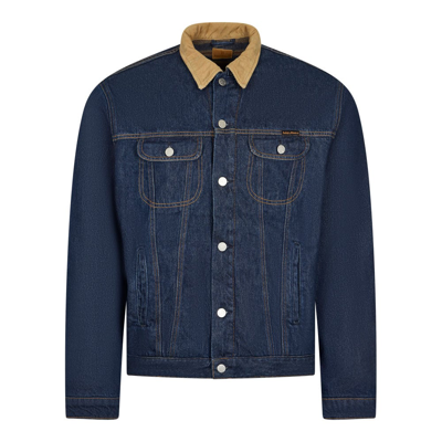 Nudie Jeans Johnny Thunder Denim Jacket In Navy