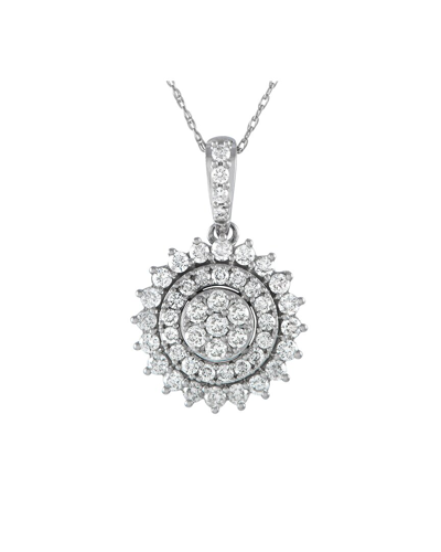 Diamond Select Cuts 14k 1.00 Ct. Tw. Diamond Pendant Necklace In Metallic