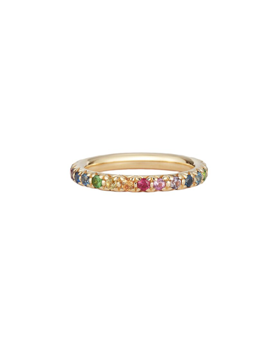 Nephora 14k 0.91 Ct. Tw. Rainbow Sapphire Rainbow Eternity Ring In Gold