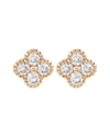 SUZY LEVIAN SUZY LEVIAN 14K ROSE GOLD 0.40 CT. TW. DIAMOND CLOVER STUDS